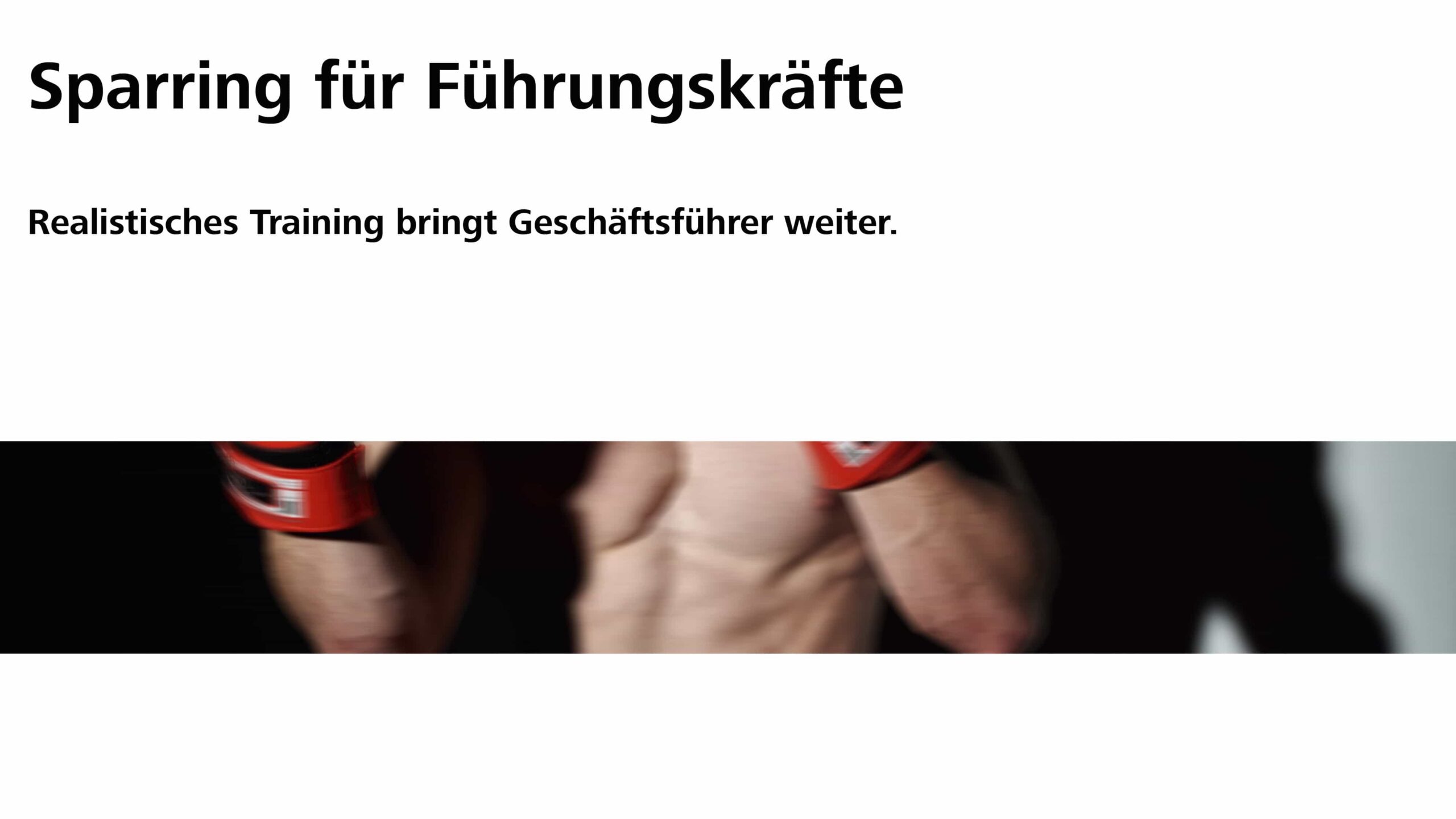 Sparring für Führungskräfte