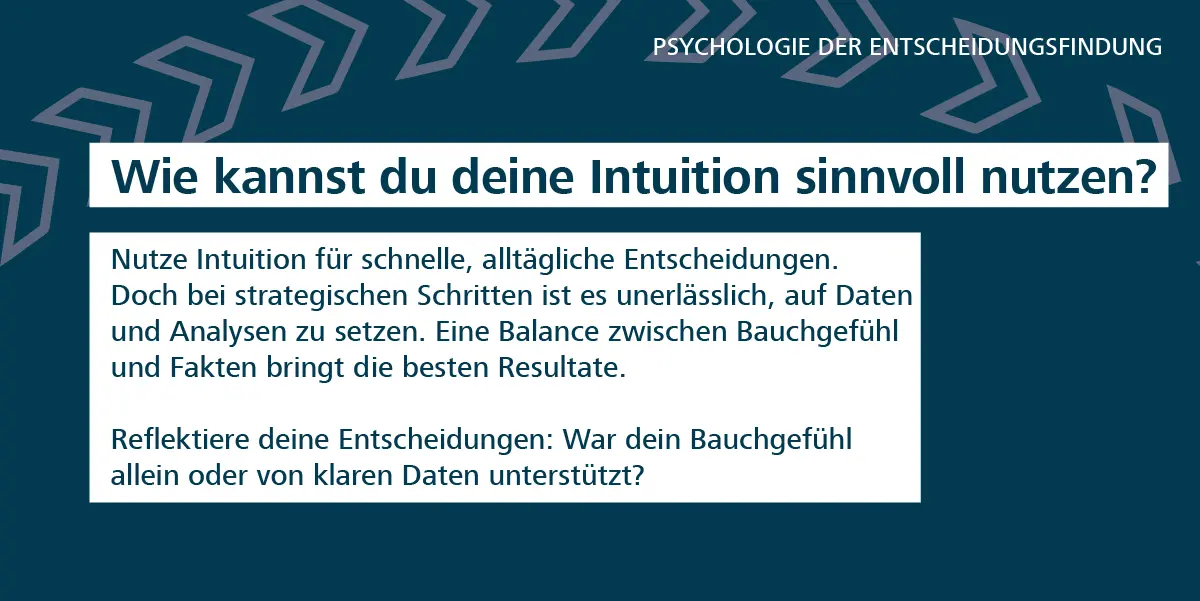 Intuition – Dein Bauchgefühl: Freund oder Feind?