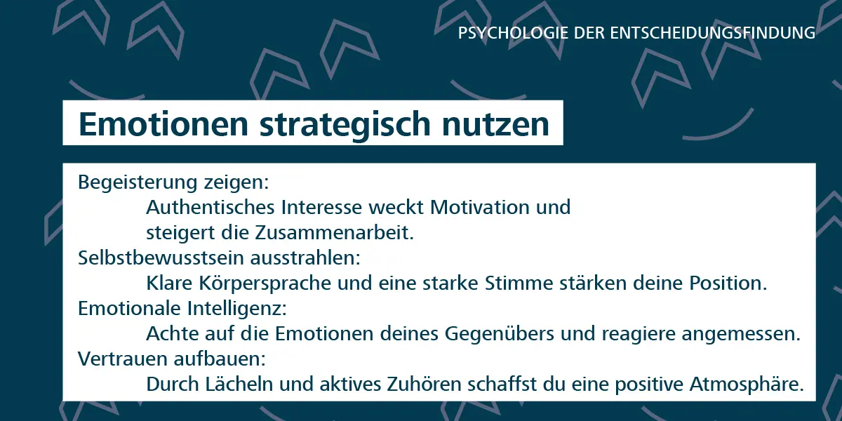 Emotionen in Verhandlungen richtig einschätzen
