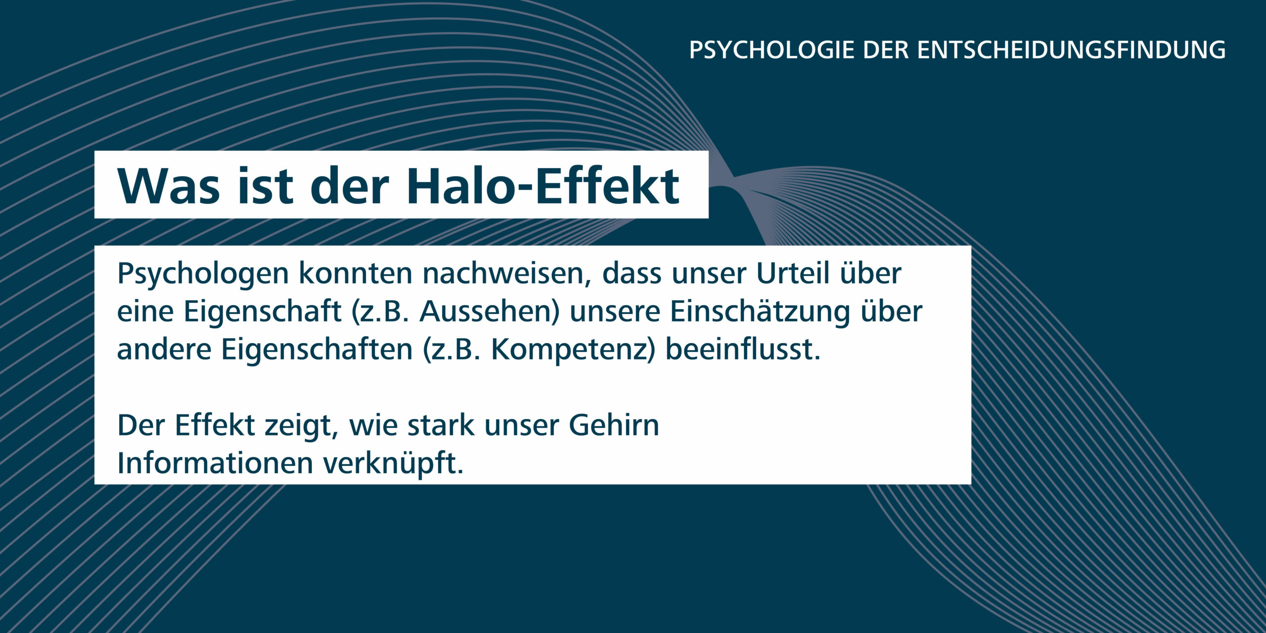 Der Halo-Effekt – Wie ein erster Eindruck alles beeinflussen kann