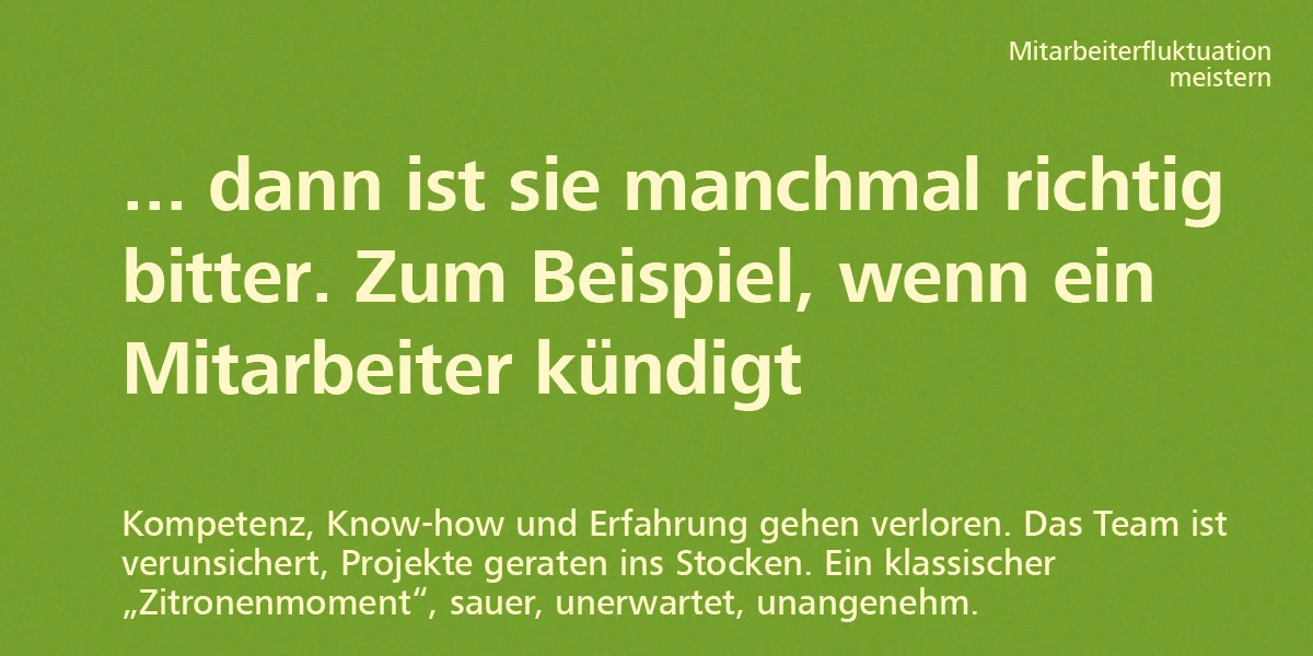 Mitarbeiterfluktuation meistern