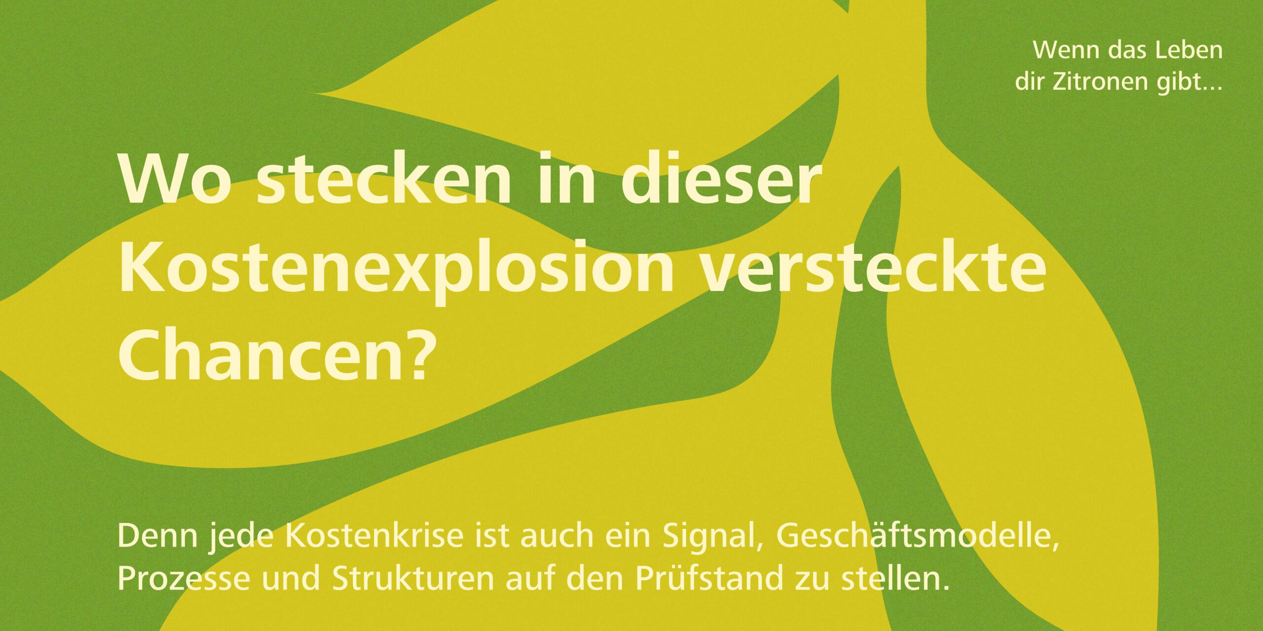 Kostenexplosion meistern